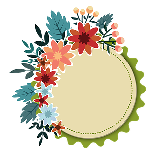 Floral Frame Graphic Design