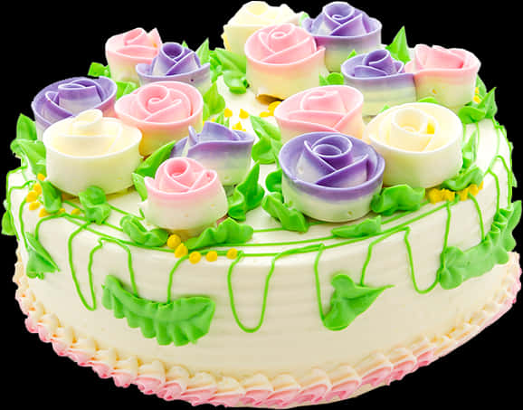 Floral Frosting Celebration Cake