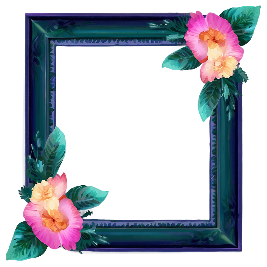 Floral Green Frame Png Ynn49