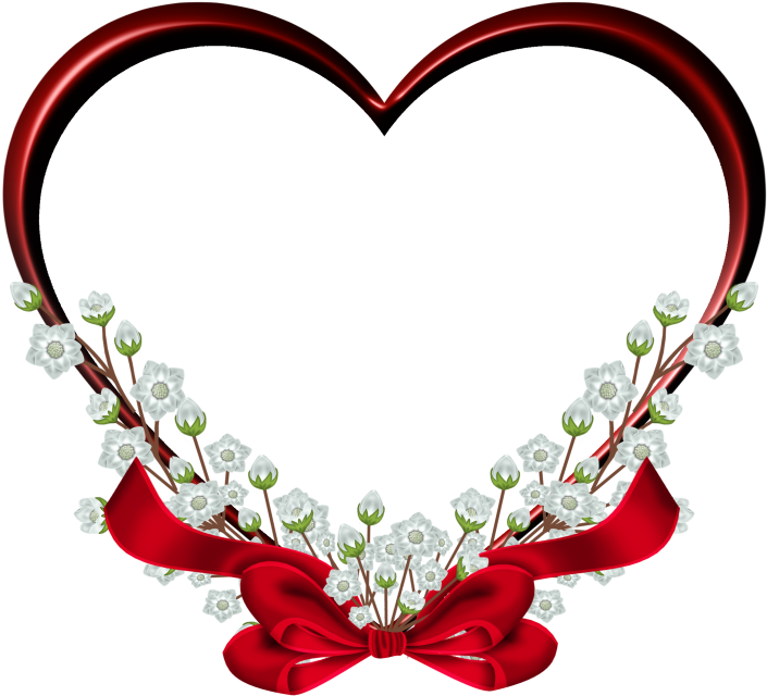 Floral Heart Love Frame