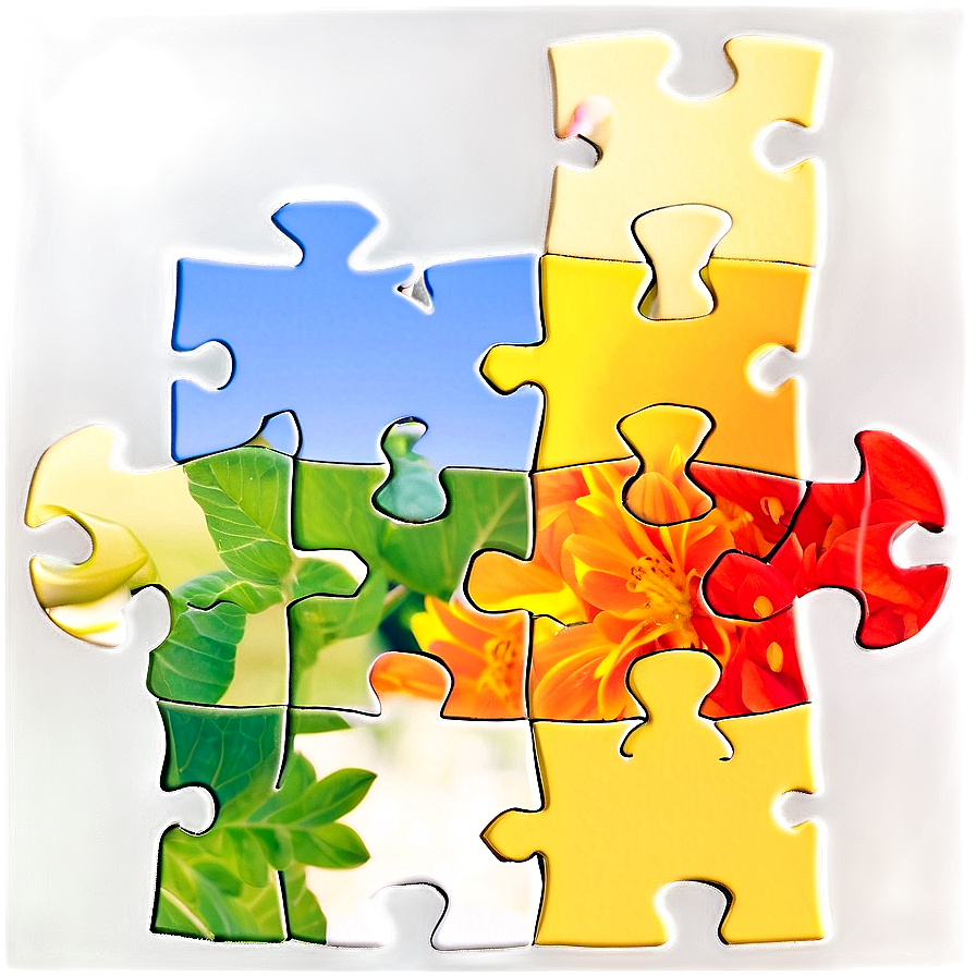 Floral Jigsaw Puzzle Png 72