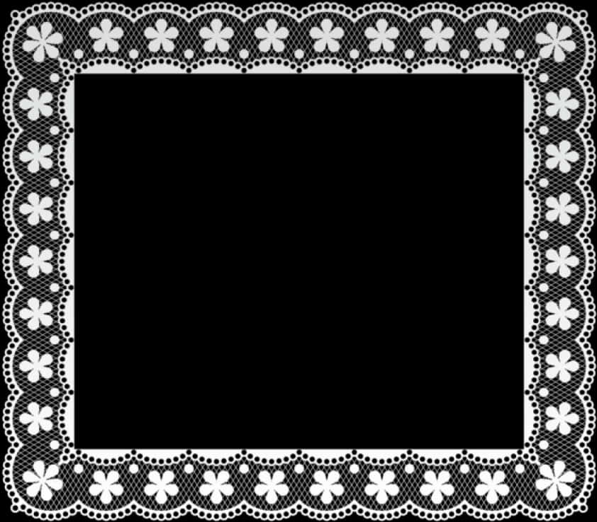 Floral Lace Frame Design