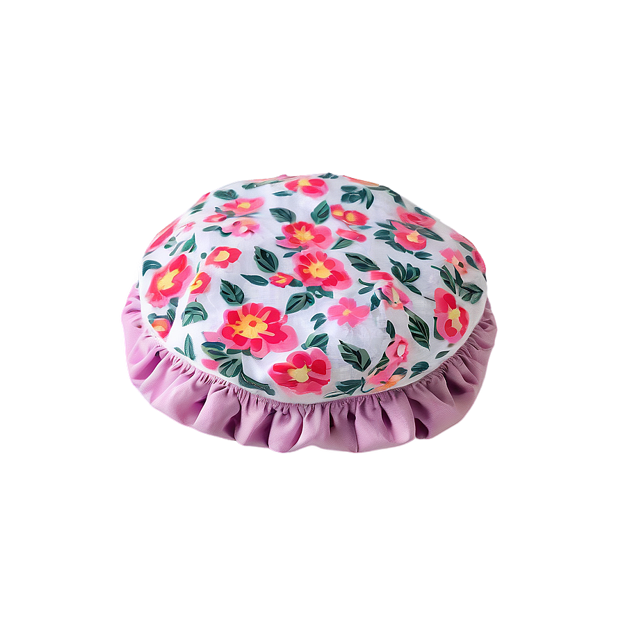 Floral Lace Shower Cap Png 50