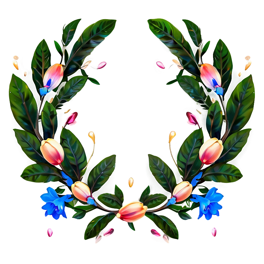 Floral Laurel Garland Png Cbh41