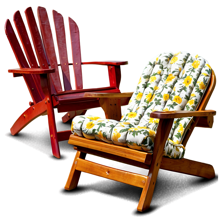 Floral Lawn Chair Png Etu