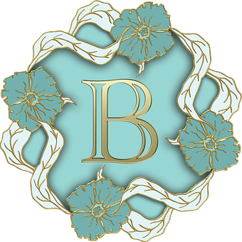 Floral Letter B Design