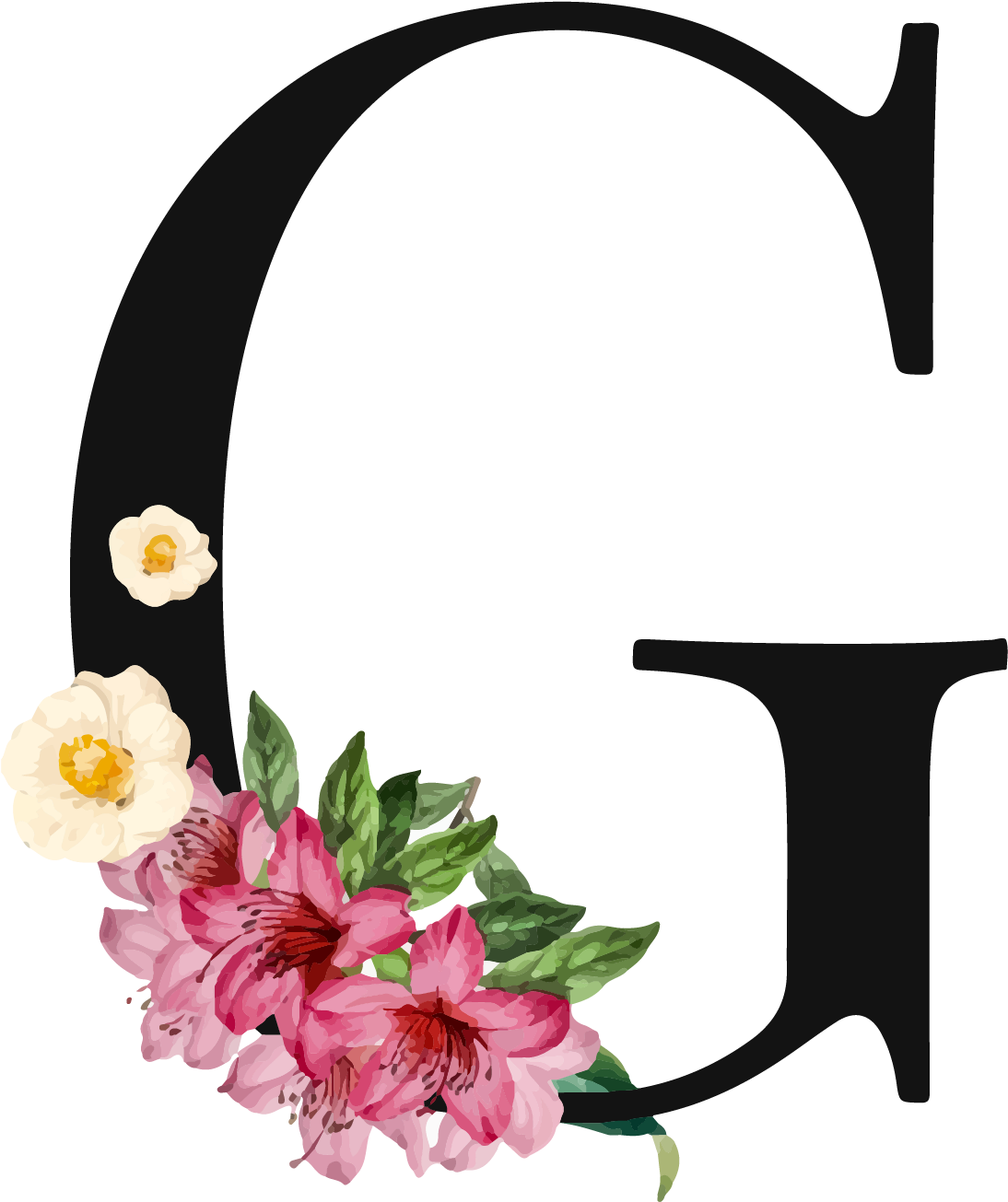 Floral Letter G Design