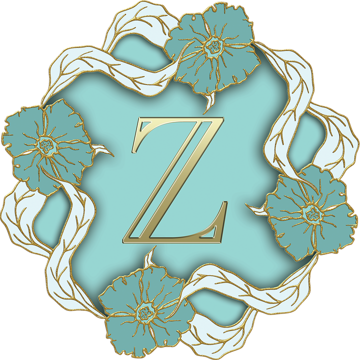 Floral Letter Z Design