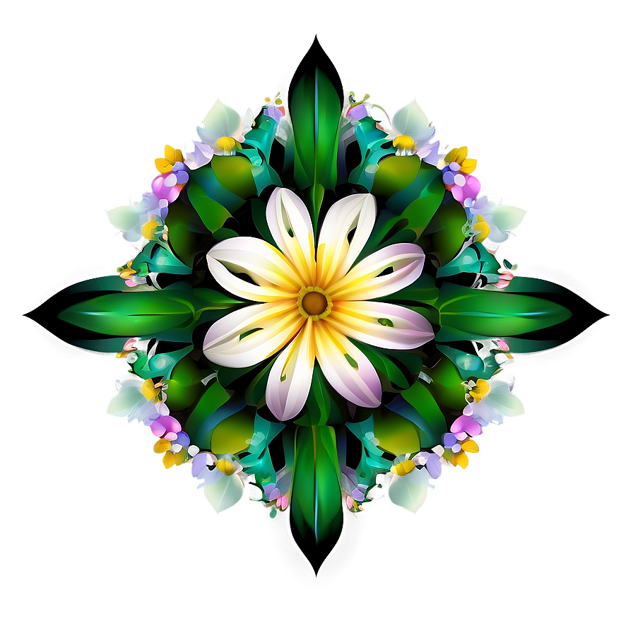 Floral Mandala Design Png 73