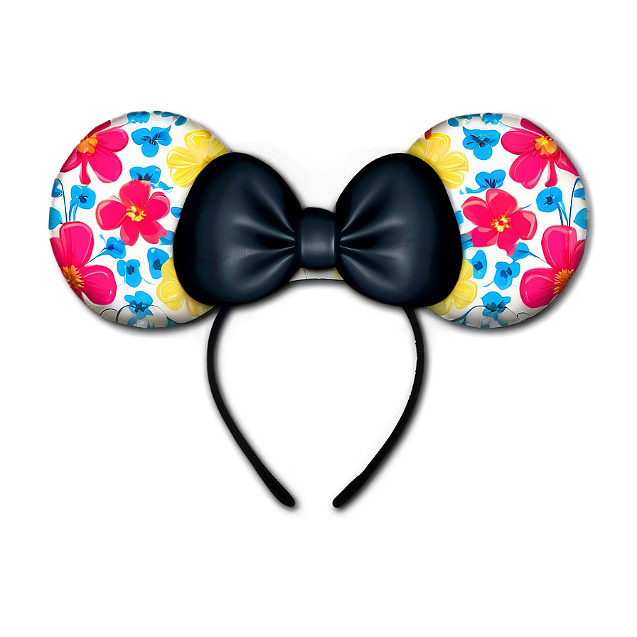 Floral Mickey Mouse Ears Png Rww89