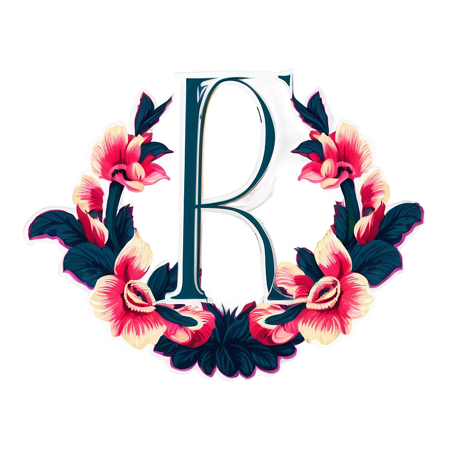 Floral Monograms Stickers Png 06272024