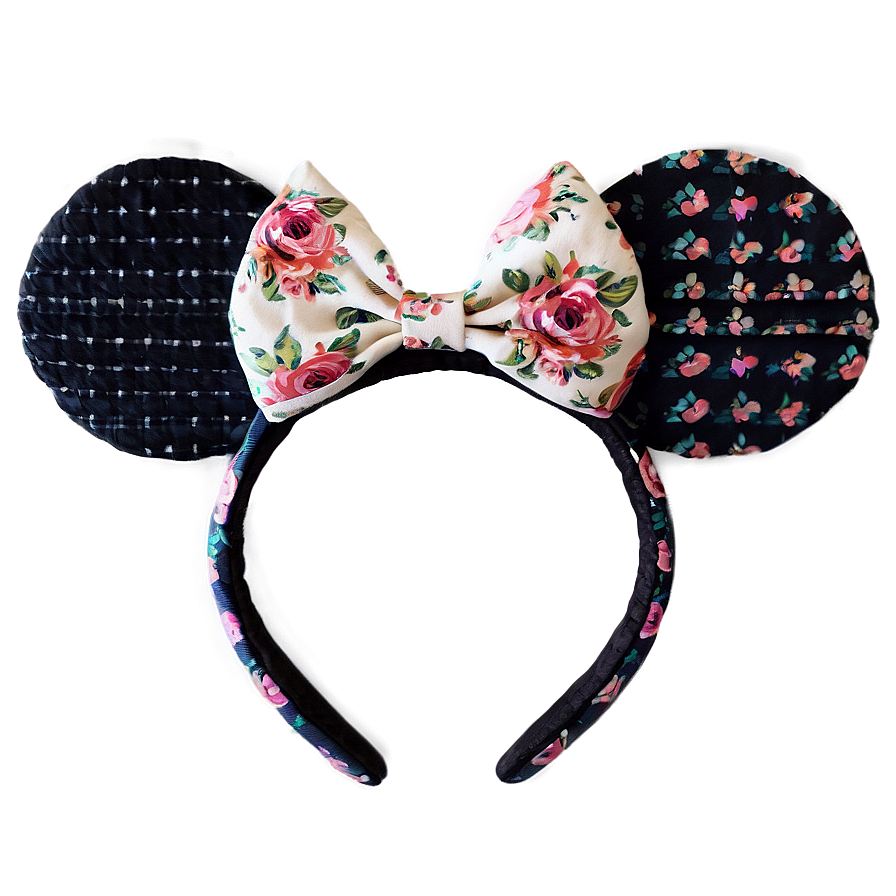 Floral Mouse Ears Overlay Png Mju