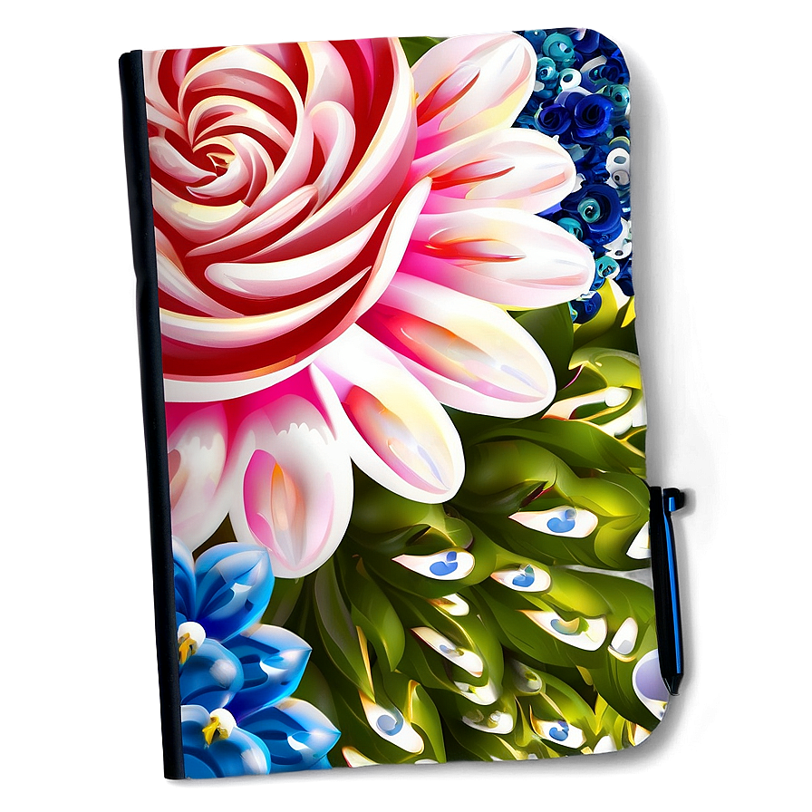 Floral Notebook Cover Png Vba93