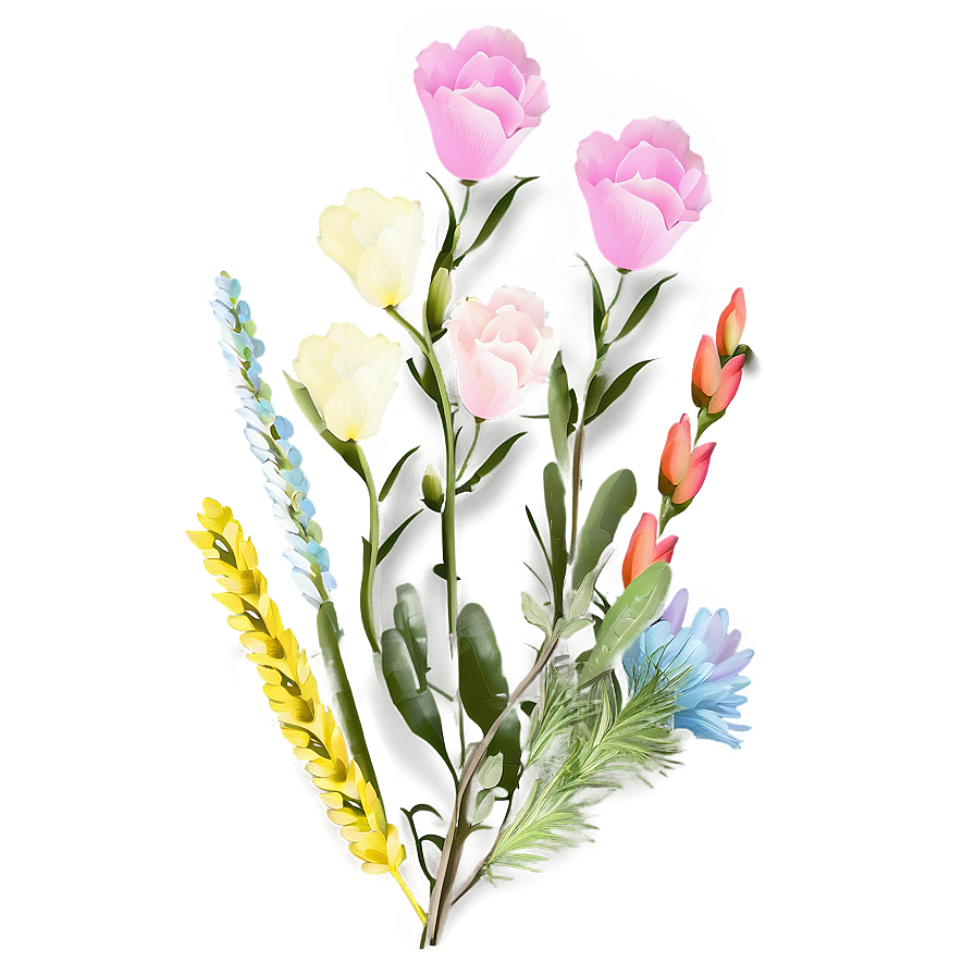 Floral Pastels Png 06112024