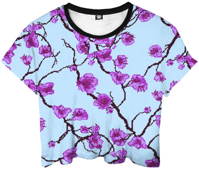 Floral Pattern Crop Top