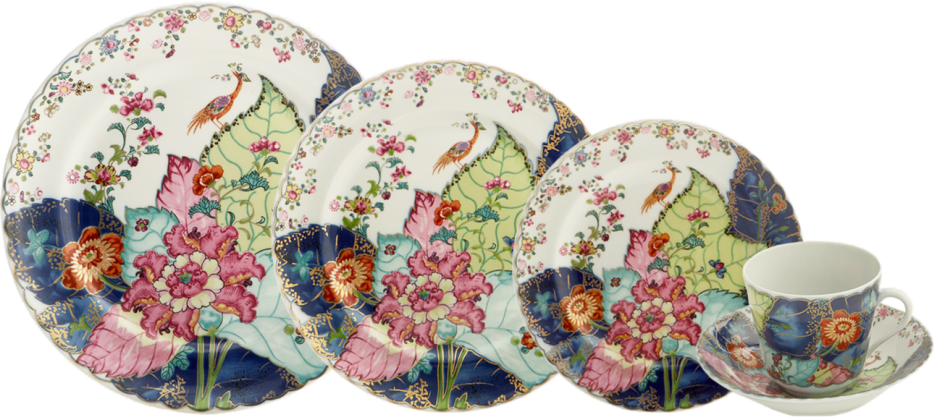 Floral Pattern Dinnerware Set