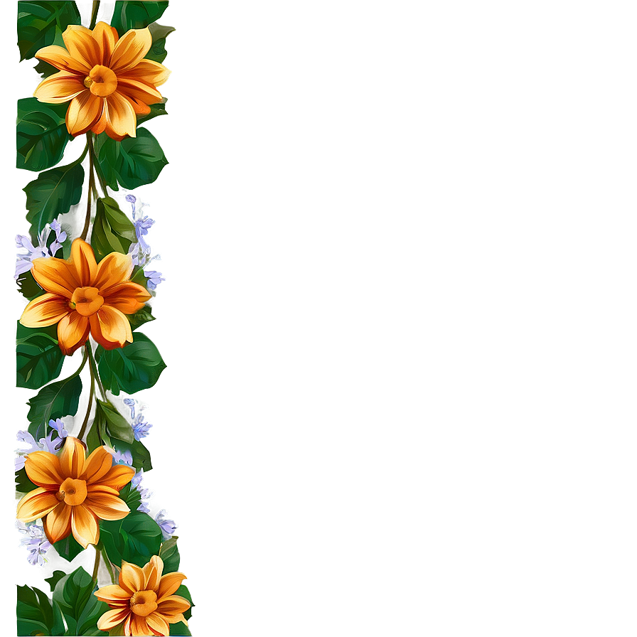 Floral Pattern Frame Png Dgf92