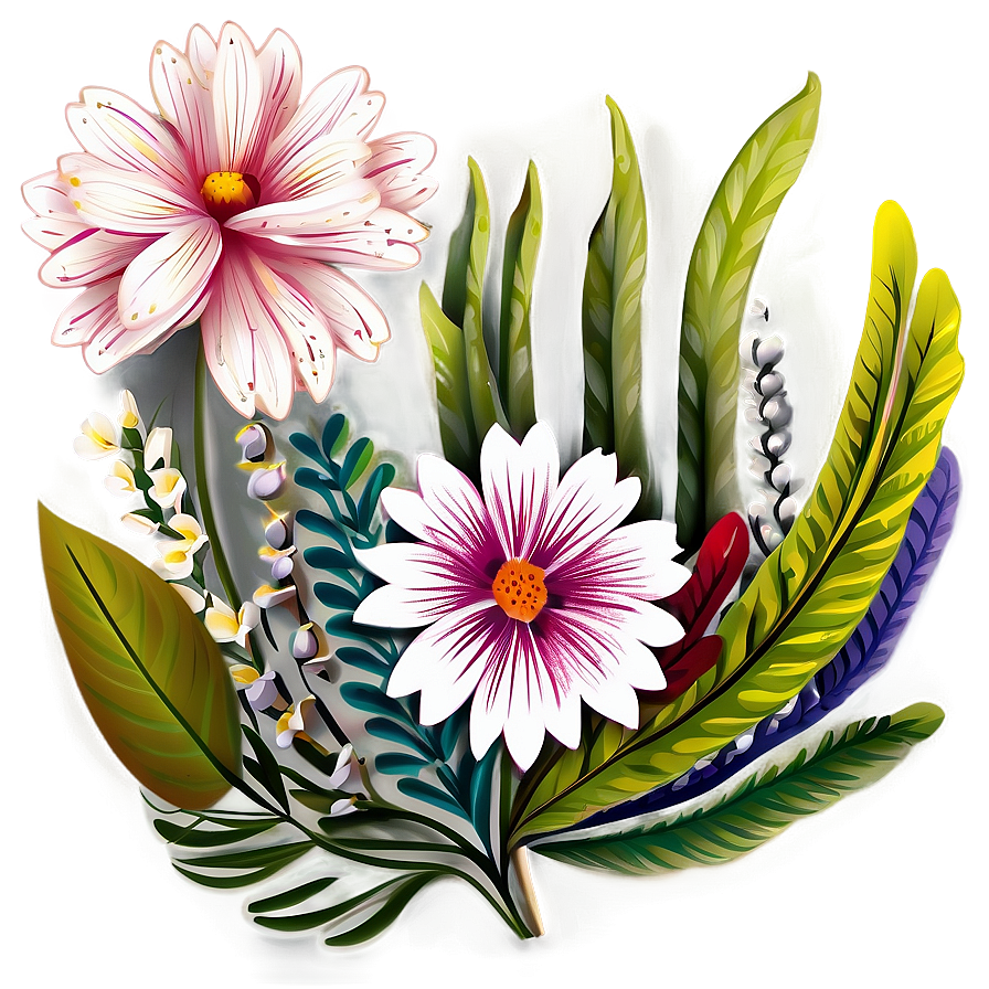 Floral Pattern Illustration Png Pio