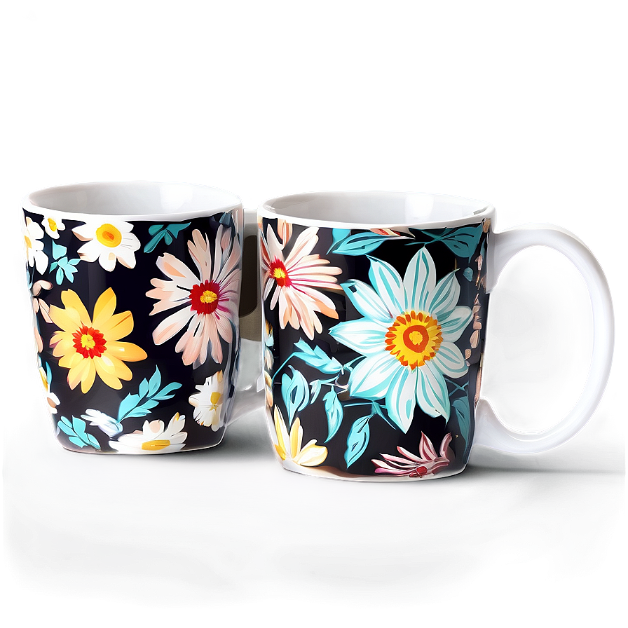 Floral Pattern Mug Png Pnc89