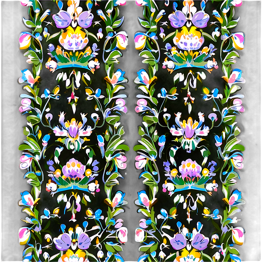 Floral Pattern Wallpaper Png Lox