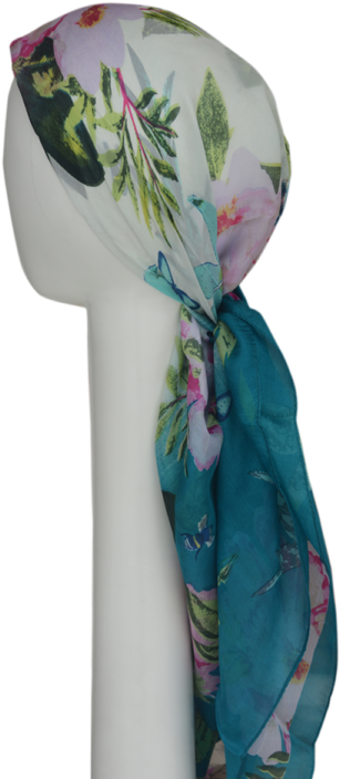 Floral Print Head Bandanaon Mannequin