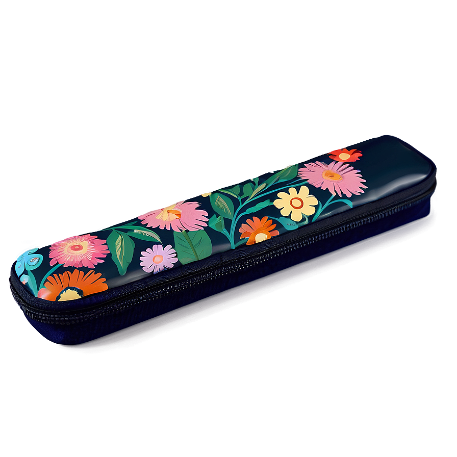 Floral Print Pencil Case Png 83