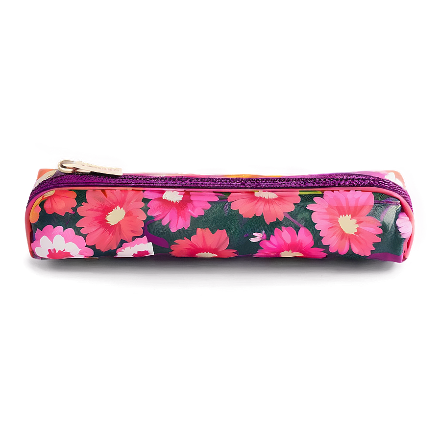 Floral Print Pencil Case Png Dbl64