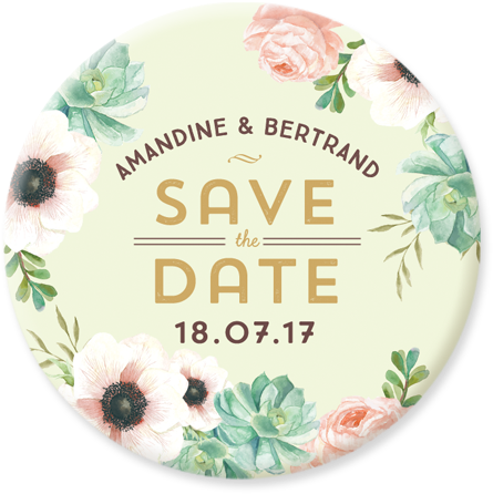 Floral Savethe Date Announcement