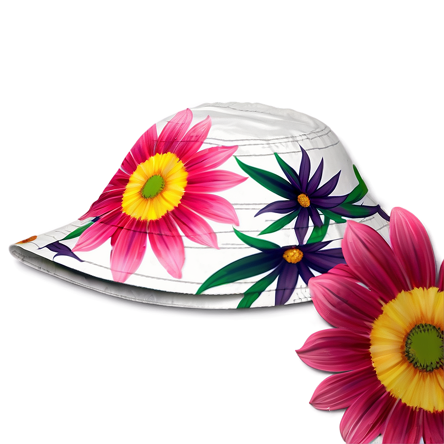 Floral Sun Hat Png 05062024