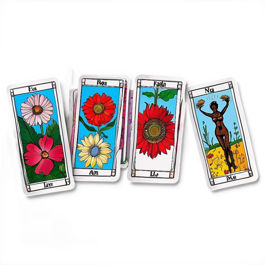 Floral Tarot Cards Png Bgy22