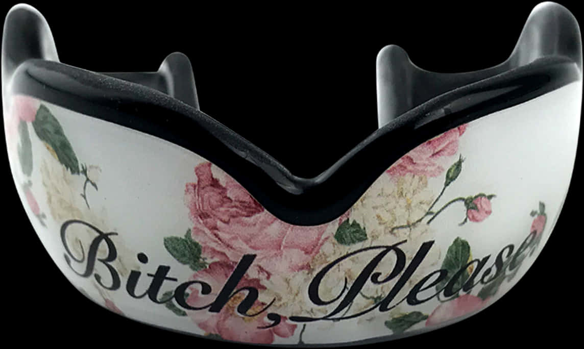 Floral Thug Life Glasseswith Text