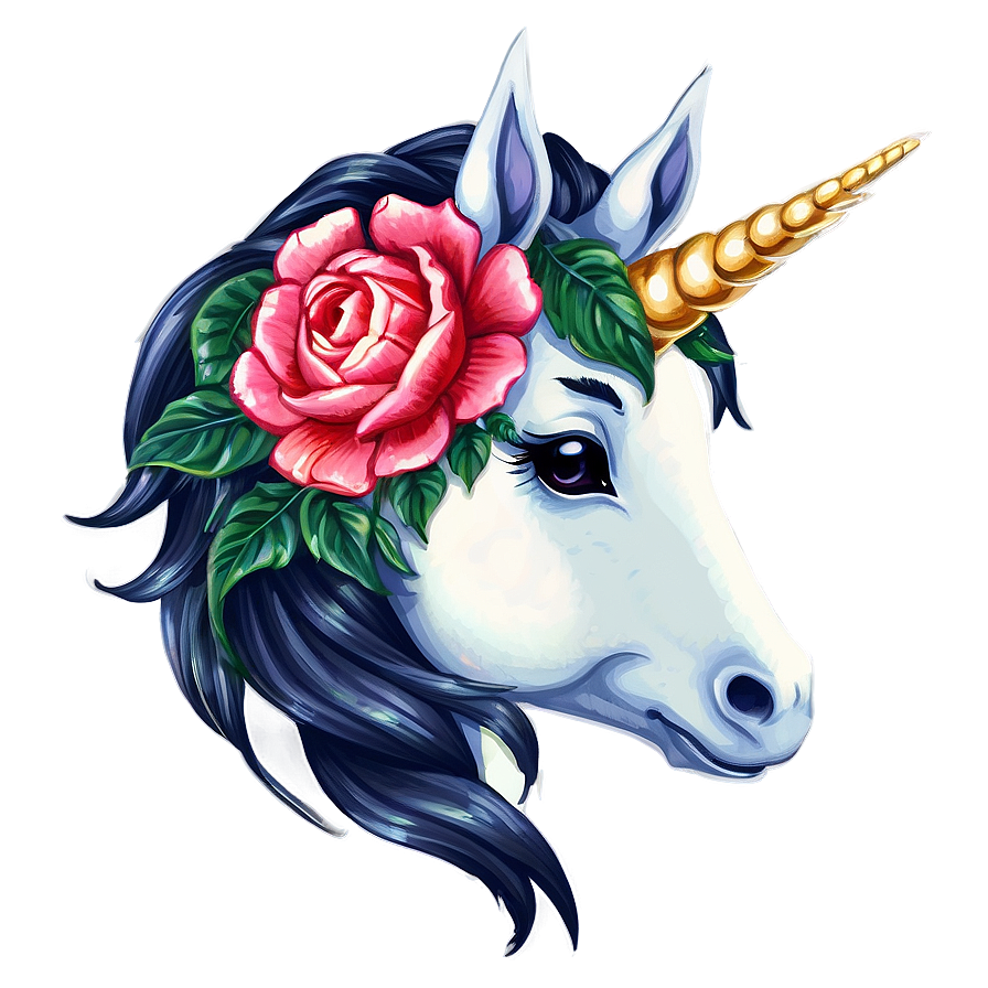 Floral Unicorn Png 05032024