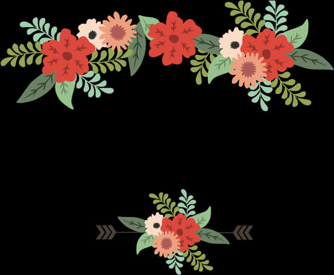 Floral Vector Corner Design