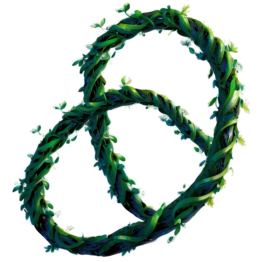 Floral Vine Peace Symbol