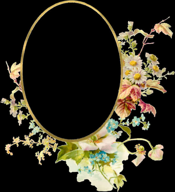 Floral Vintage Frame Design