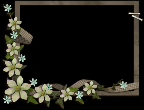 Floral Vintage Frame Design