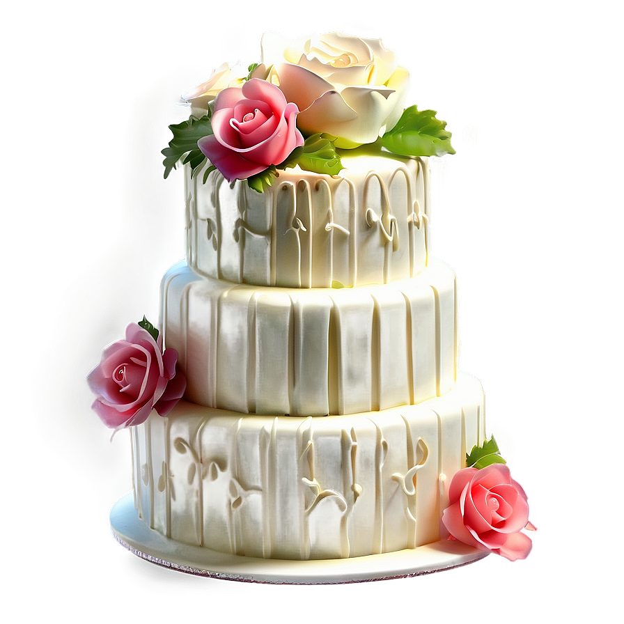 Floral Wedding Cake Png Xey47