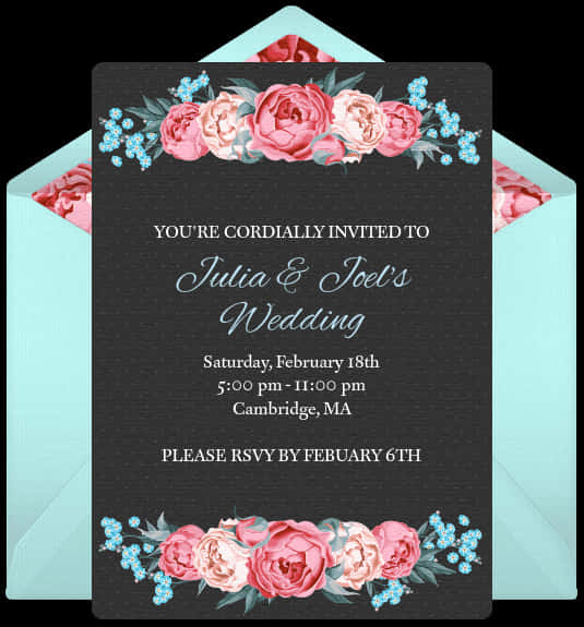 Floral Wedding Invitation Card