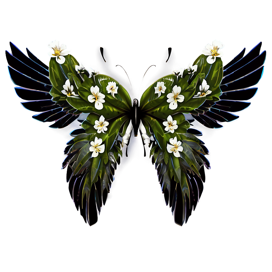 Floral Wings Png Dcj68