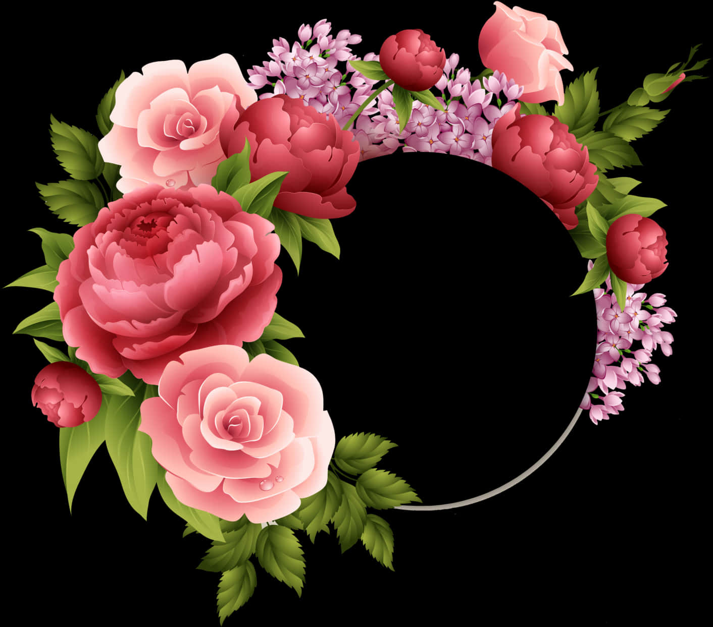 Floral_ Wreath_ Design_ Vector