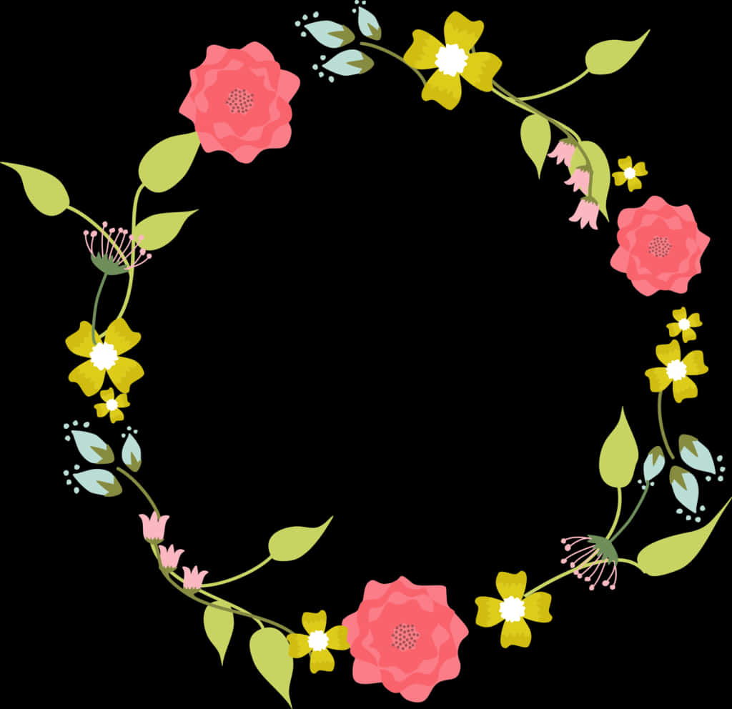 Floral Wreath Vector Design