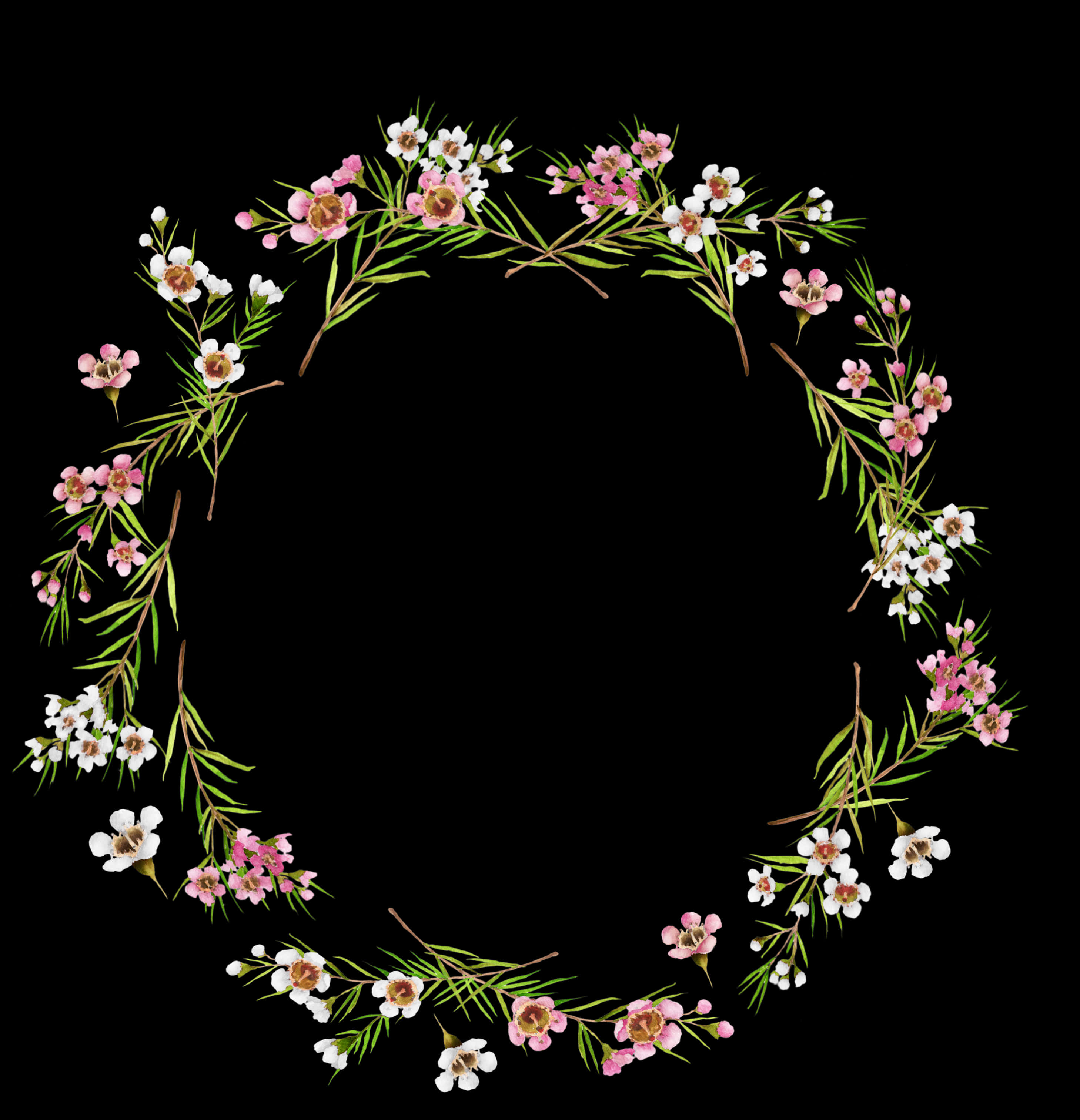 Floral_ Wreath_ Vector_ Graphic