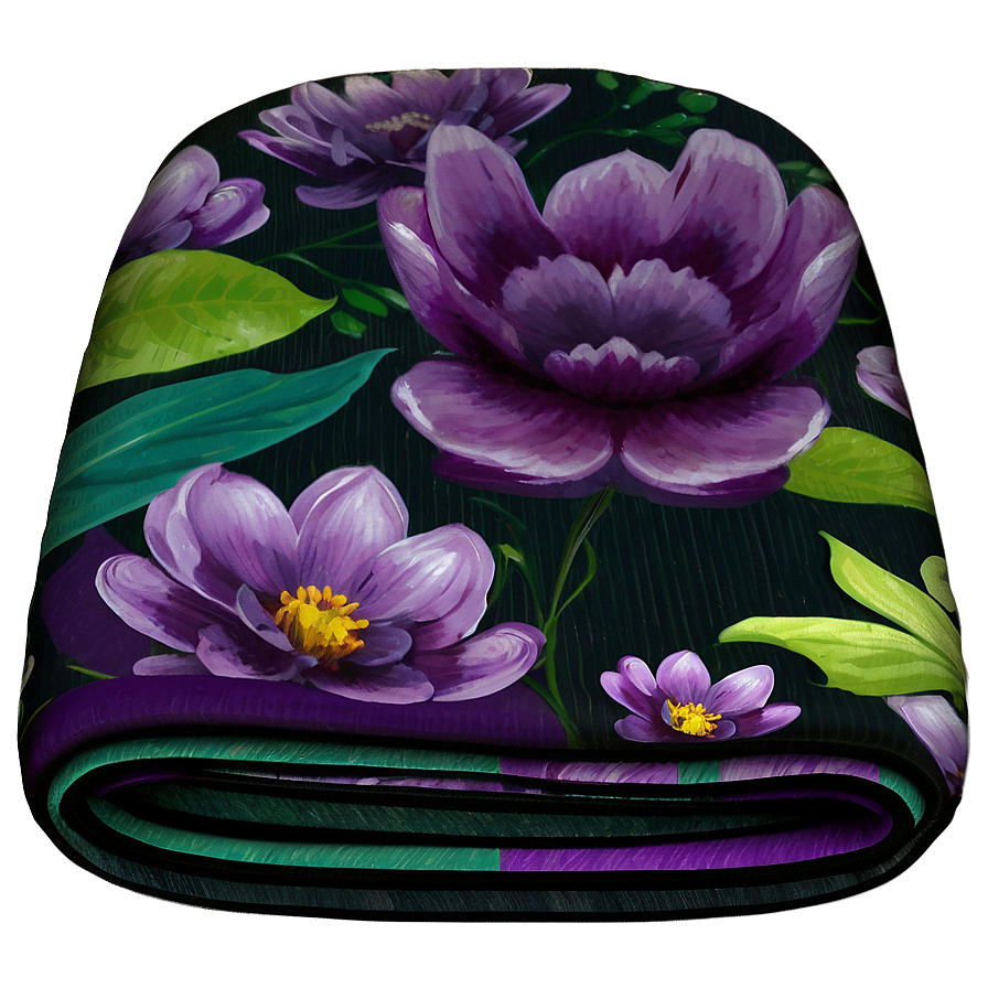 Floral Yoga Mat Png Xbs43