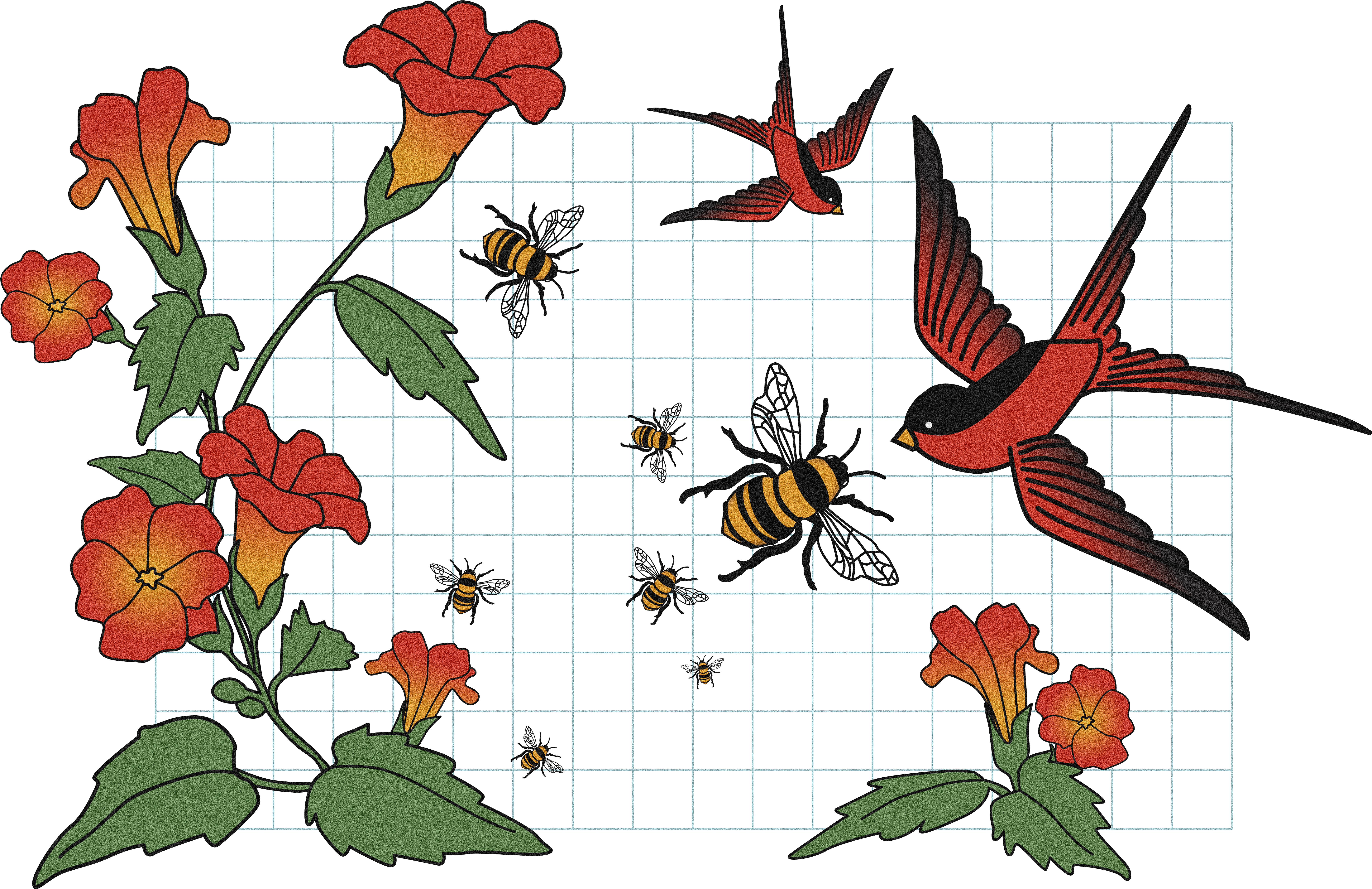 Floraland Fauna Illustration