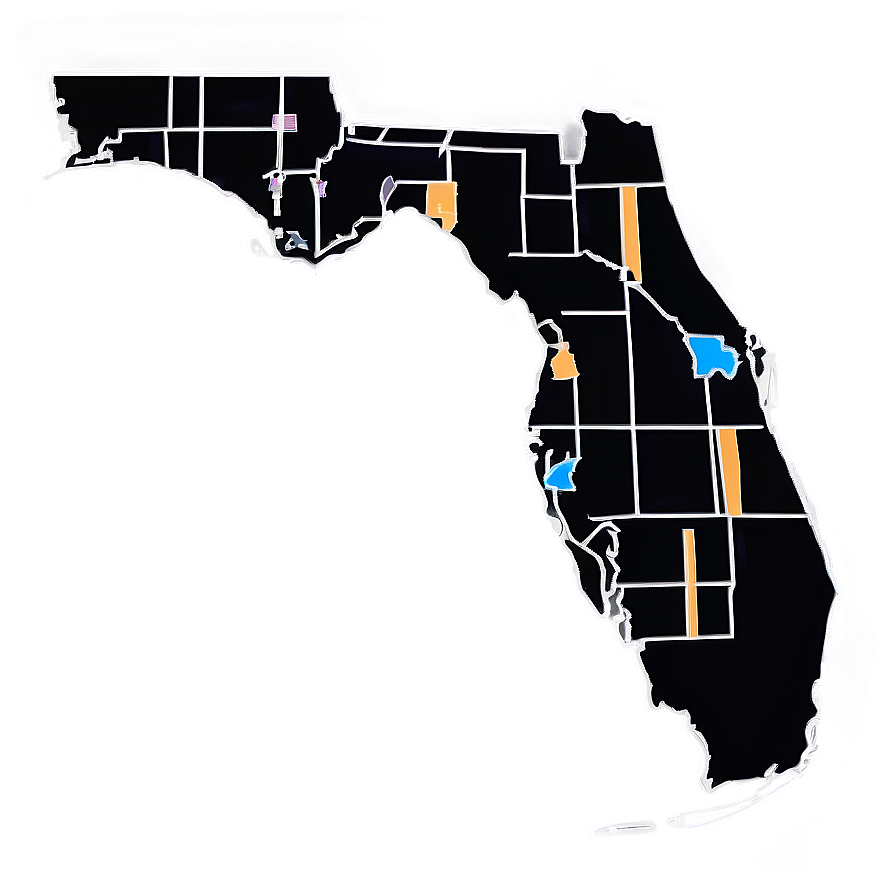 Florida Outline With Cities Png Wox88