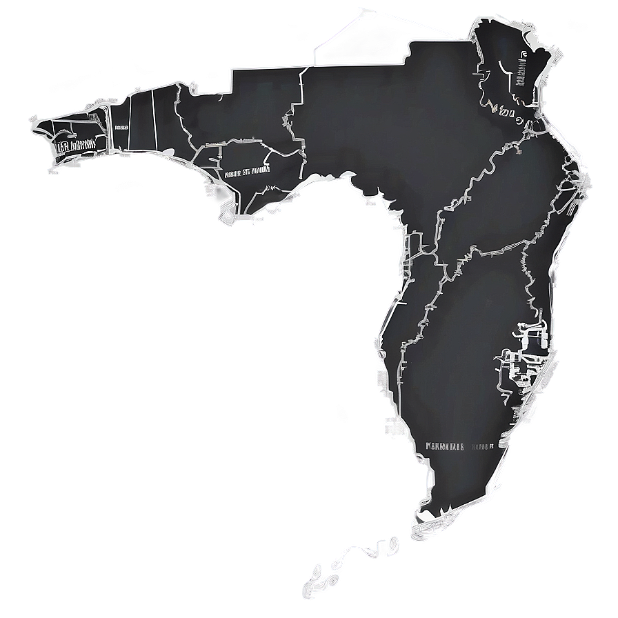 Florida Usa Outline Silhouette Png 36