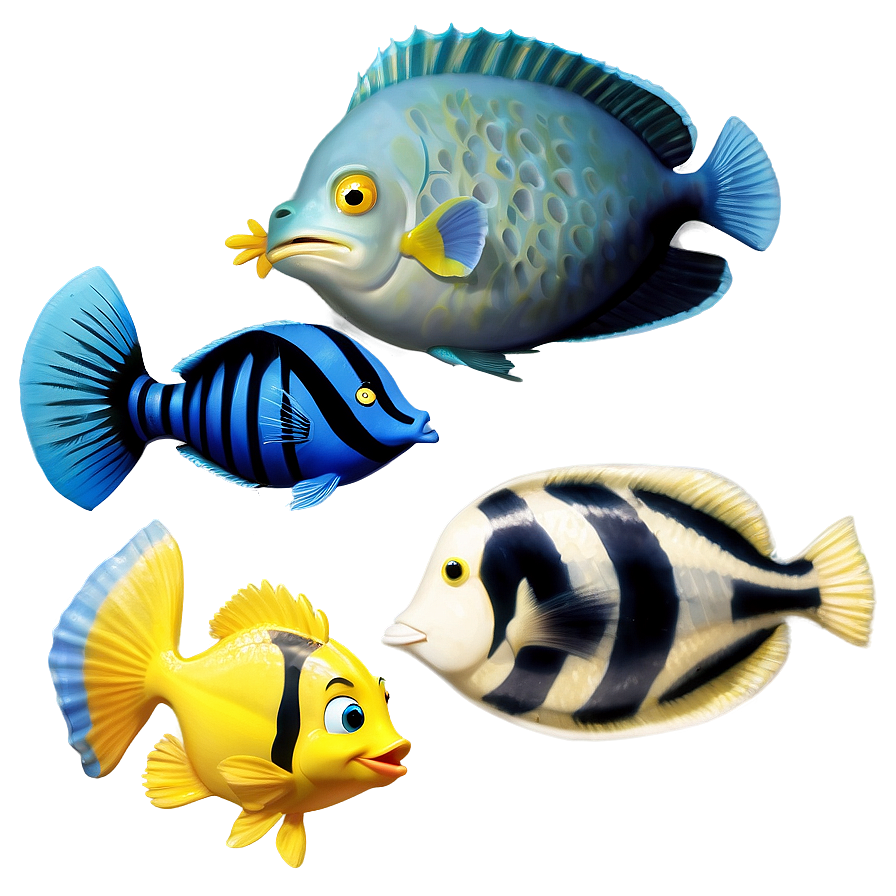 Flounder And Fish Friends Png 93