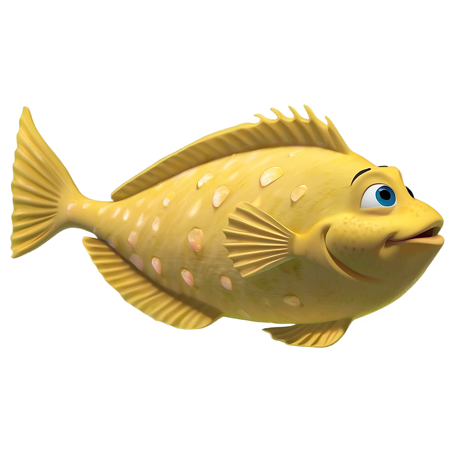 Flounder Disney Character Png Qjm