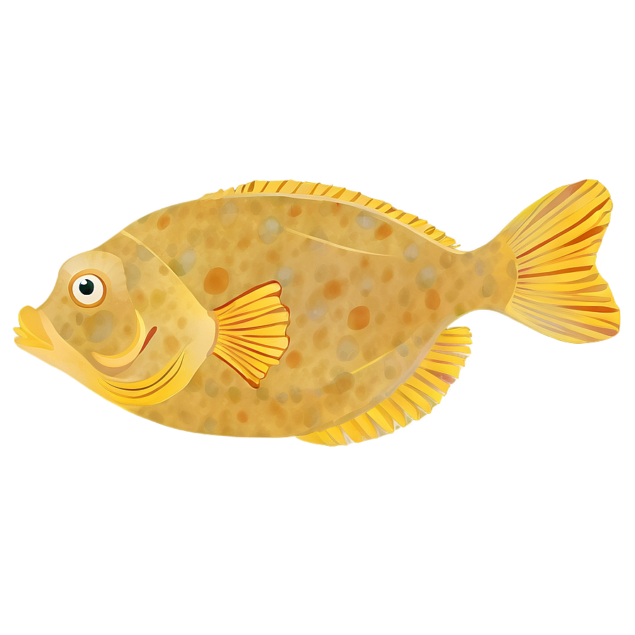 Flounder Fish Smiling Png 06122024