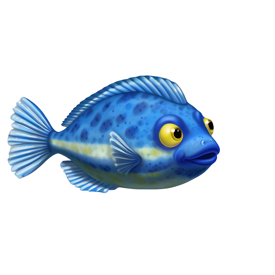 Flounder Gliding Underwater Png 97